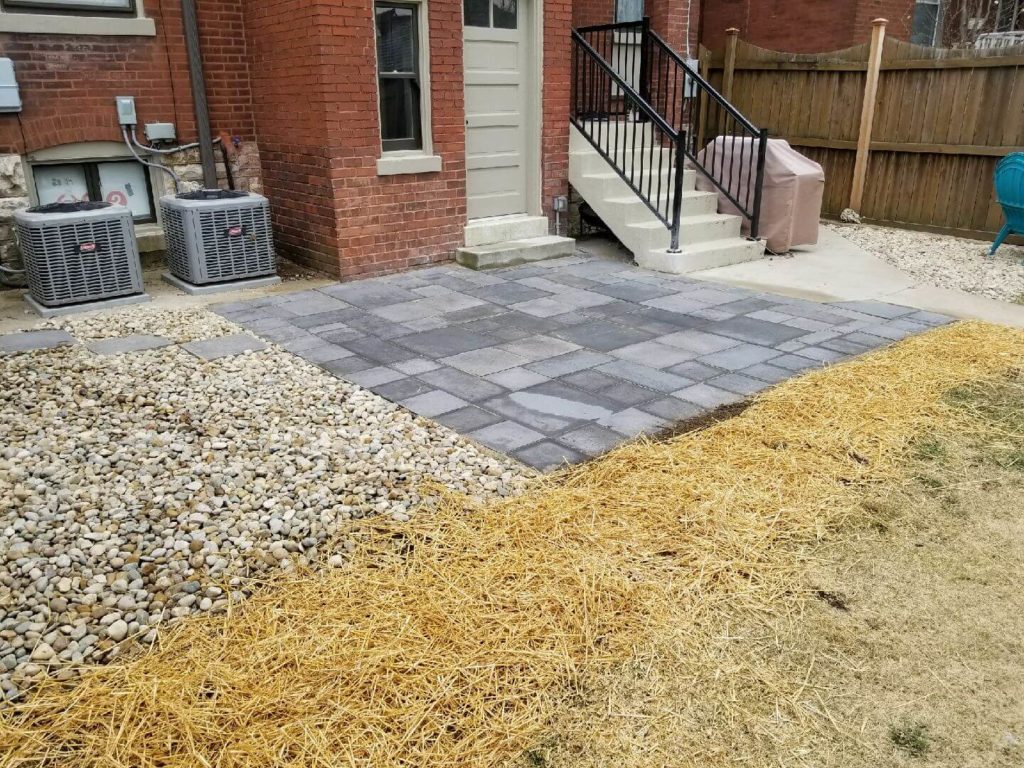 After paver patio picture